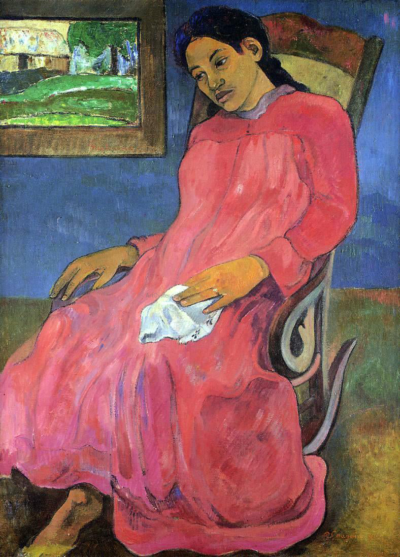  Paul Gauguin Faaturuma (also known as Melancholy) - Hand Painted Oil Painting