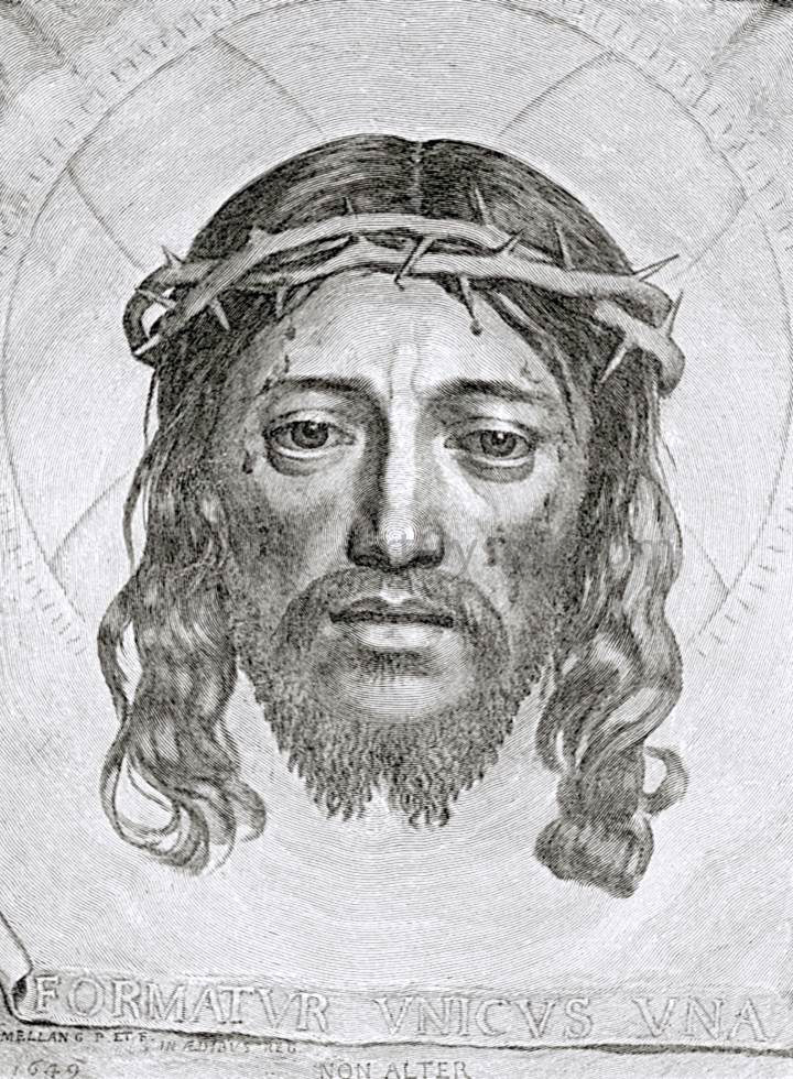 Claude Mellan Face of Christ - Hand Painted Oil Painting