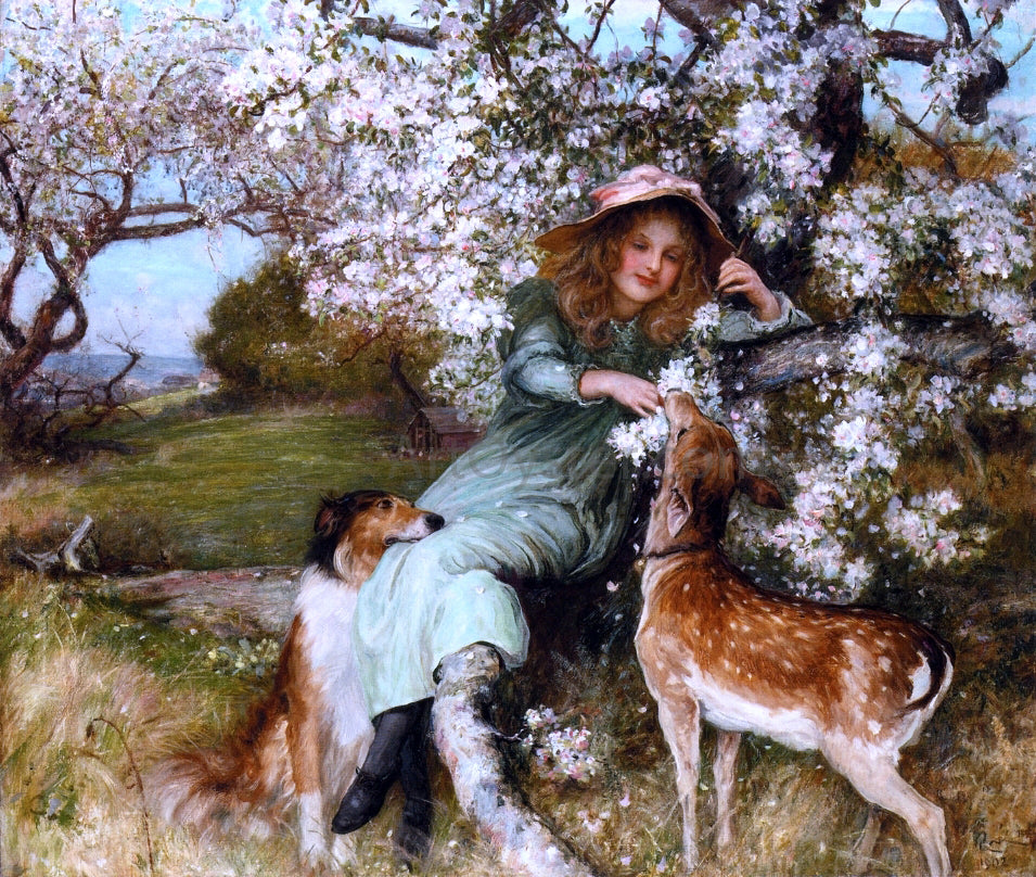 Robert RA RWS Faire Pledges of a Fruitful Tree - Hand Painted Oil Painting