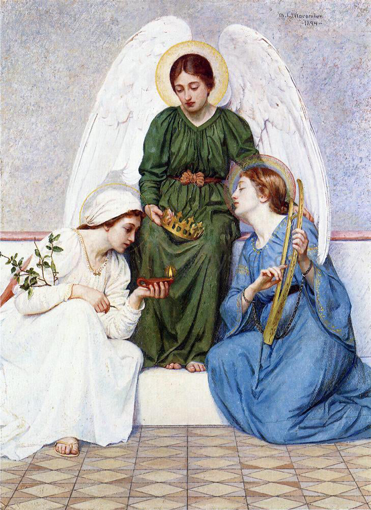 Mary L Macomber Faith, Hope and Love - Hand Painted Oil Painting