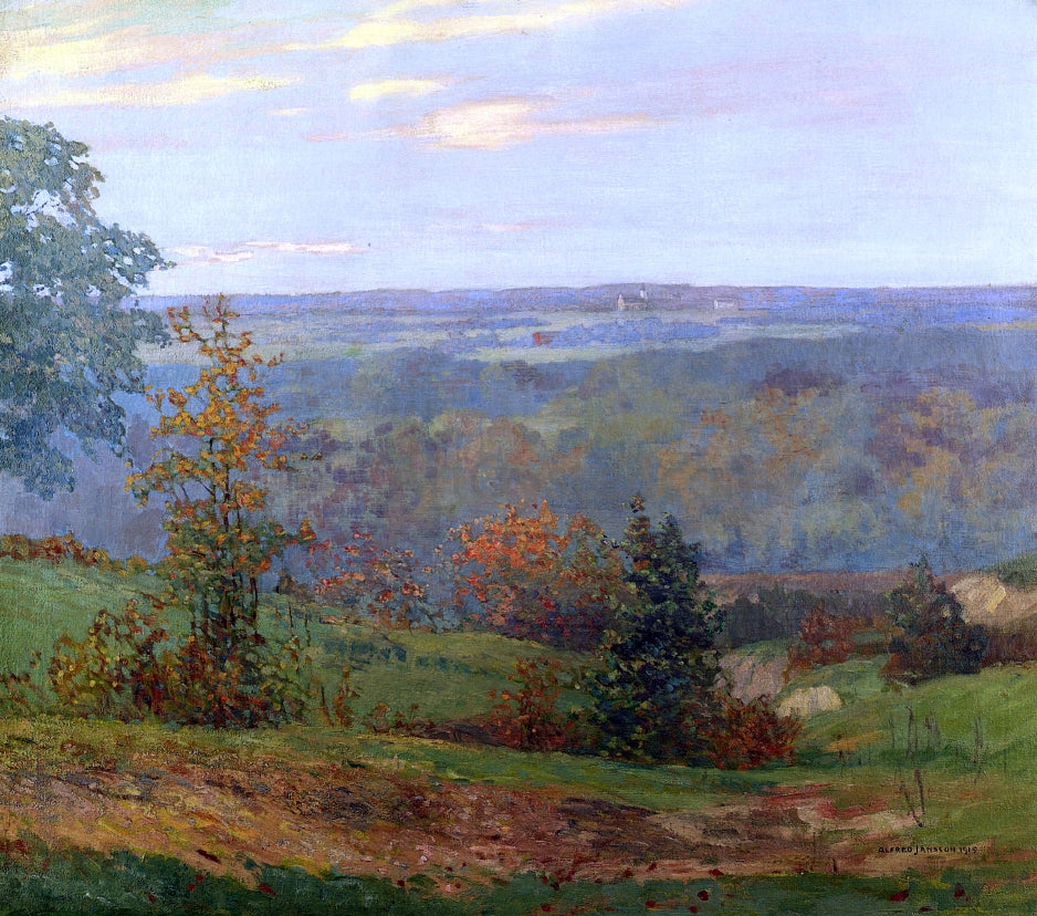 Alfred Jansson Fall Landscape - Hand Painted Oil Painting