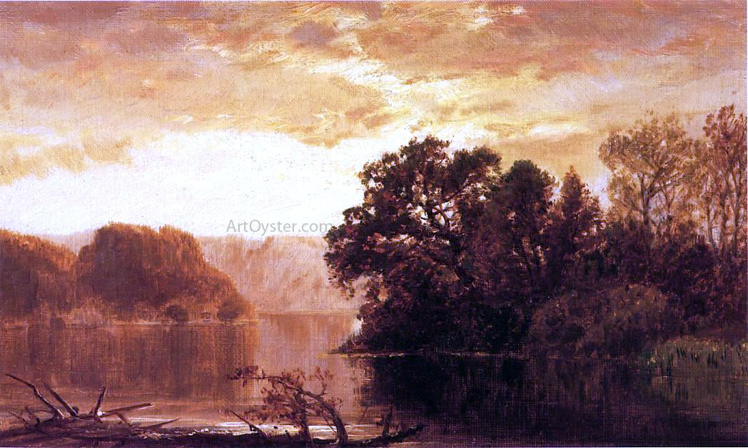 James David Smillie Fall River Landscape - Hand Painted Oil Painting