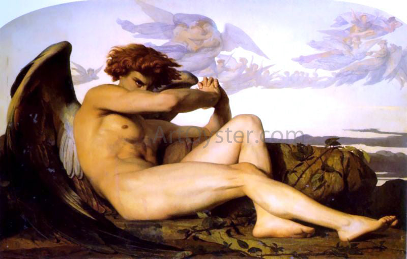 Alexandre Cabanel A Fallen Angel - Hand Painted Oil Painting
