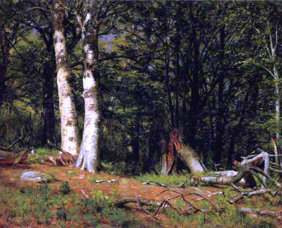 Thomas Worthington Whittredge Fallen Birch - Hand Painted Oil Painting