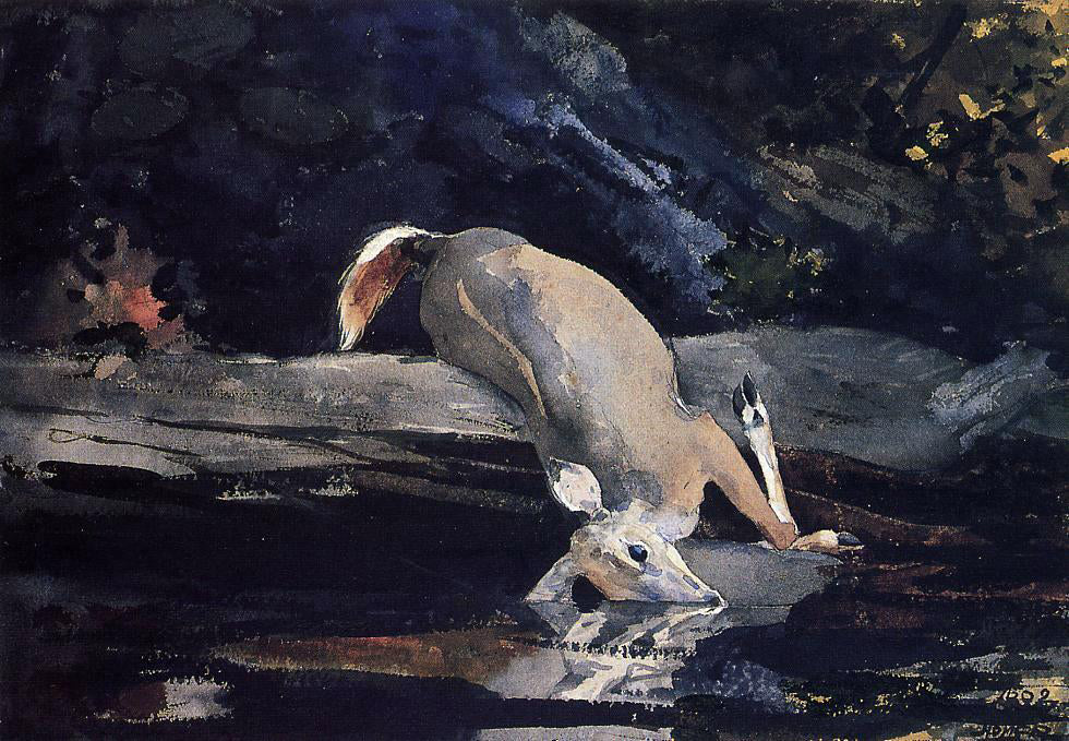  Winslow Homer Fallen Deer - Hand Painted Oil Painting
