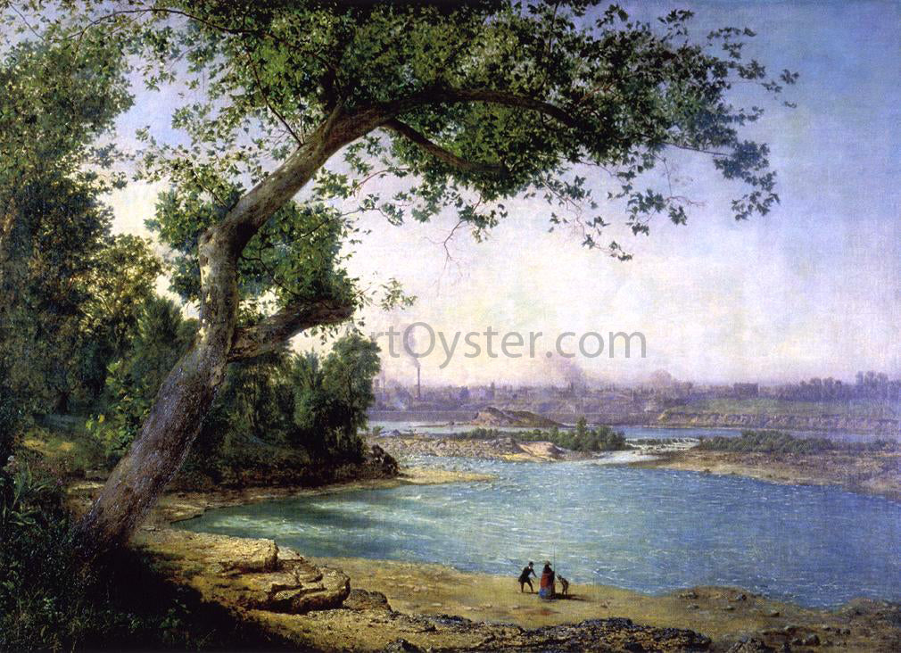  Alexander Helwig Wyant Falls of the Ohio and Louisville - Hand Painted Oil Painting