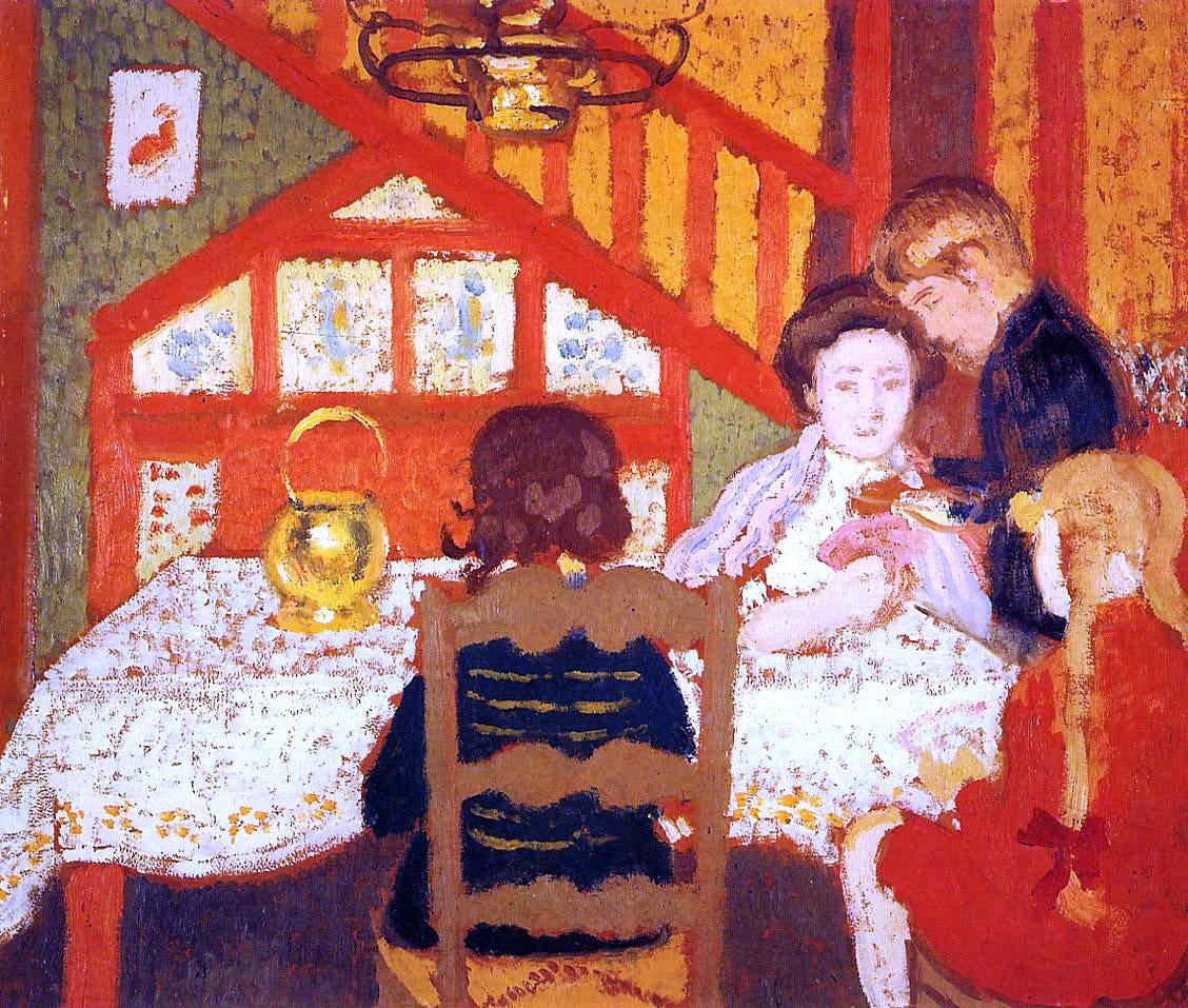 Georges Lemmen Family Gathering in Saint-Idesbald - Hand Painted Oil Painting