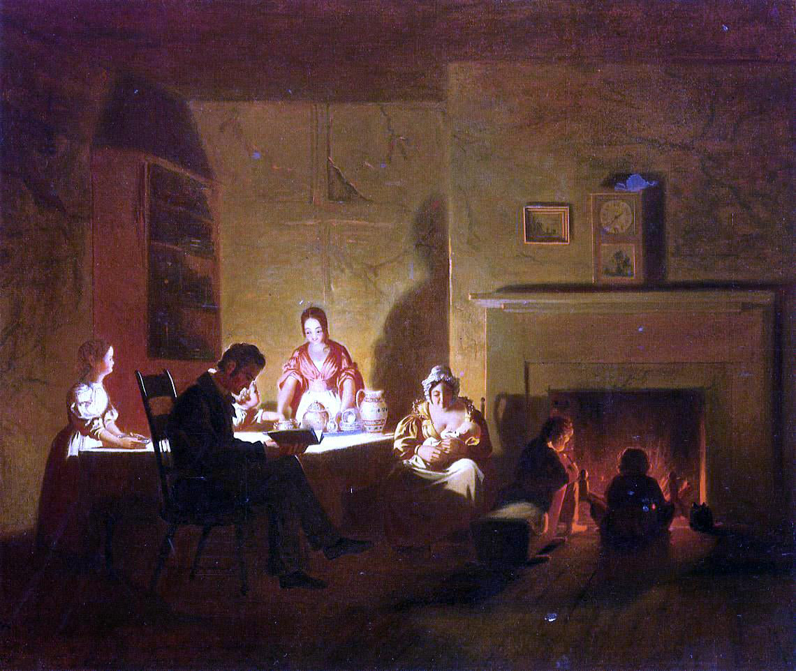 George Caleb Bingham Family Life on the Frontier - Hand Painted Oil Painting