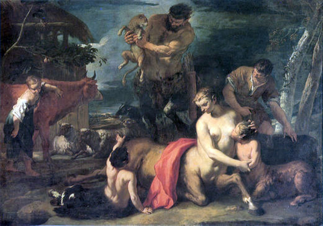  Sebastiano Ricci Family of Centaurs - Hand Painted Oil Painting