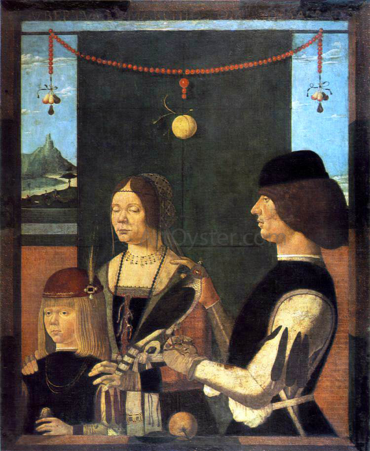 Unknown (4) Masters Family of Uberto de' Sacrati - Hand Painted Oil Painting