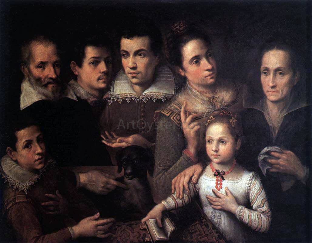 Lavinia Fontana Family Portrait - Hand Painted Oil Painting