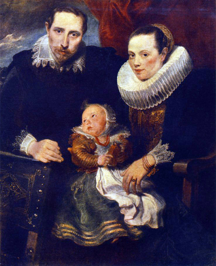 Sir Antony Van Dyck Family Portrait - Hand Painted Oil Painting