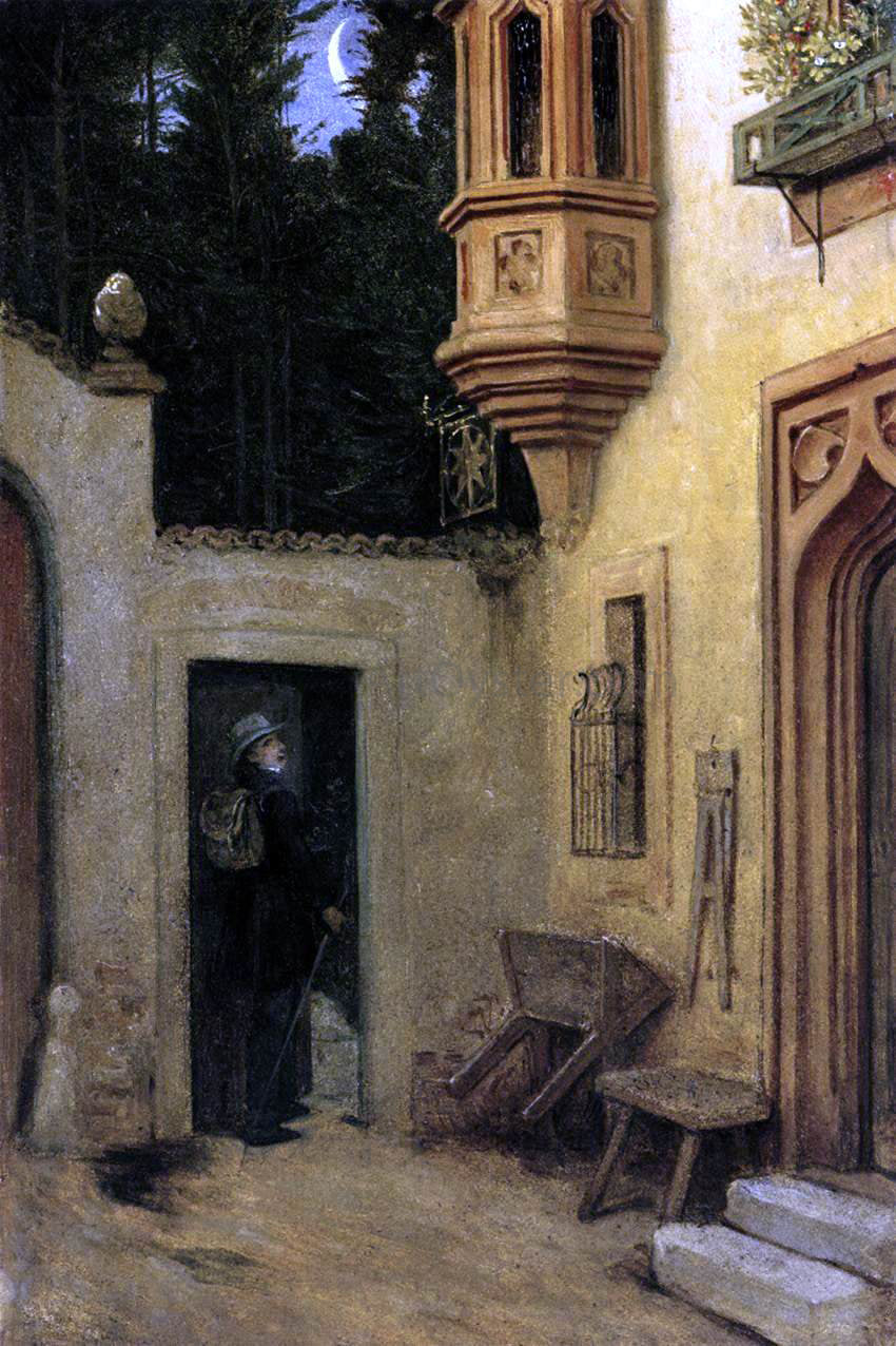 Moritz Von Schwind Farewell at Dawn - Hand Painted Oil Painting