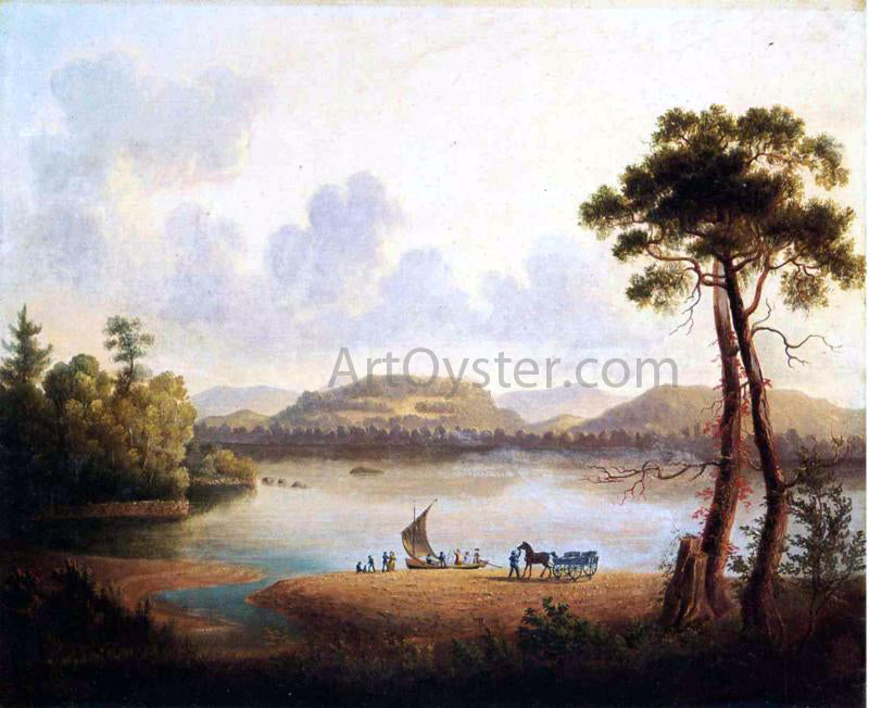 William Guy Wall Farewells on the Hudson - Hand Painted Oil Painting