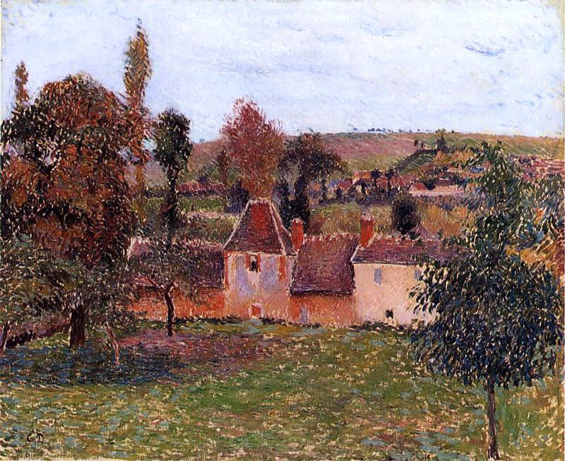 Camille Pissarro A Farm at Basincourt - Hand Painted Oil Painting