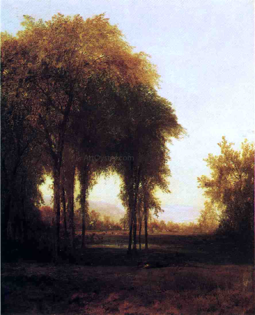 John Frederick Kensett Farm at the Edge of the Forest - Hand Painted Oil Painting