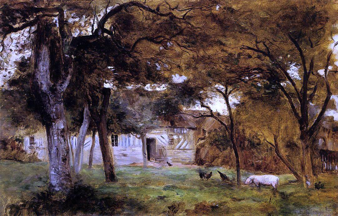  Berthe Morisot Farm in Normandy - Hand Painted Oil Painting