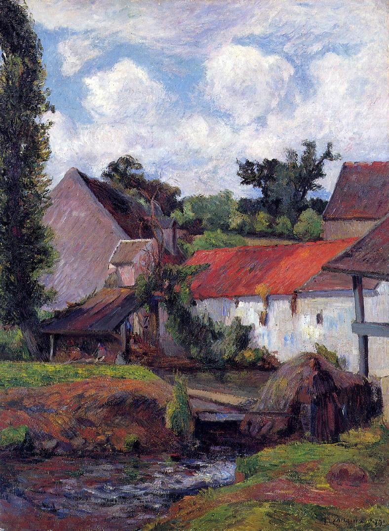 Paul Gauguin Farm in Osny - Hand Painted Oil Painting