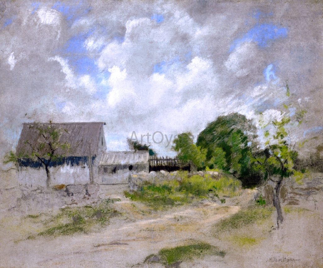 John Twachtman Farm Scene - Hand Painted Oil Painting