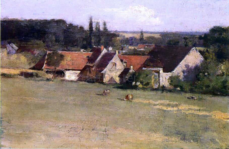 Theodore Robinson Farmhouse at Grez - Hand Painted Oil Painting