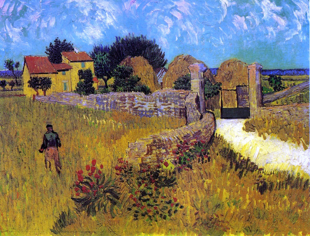Vincent Van Gogh A Farmhouse in Provence - Hand Painted Oil Painting