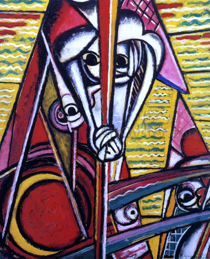 H Lyman Sayen Fauve Acrobats - Hand Painted Oil Painting