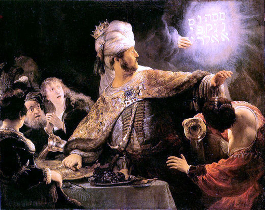  Rembrandt Van Rijn Feast of Belshazzar - Hand Painted Oil Painting