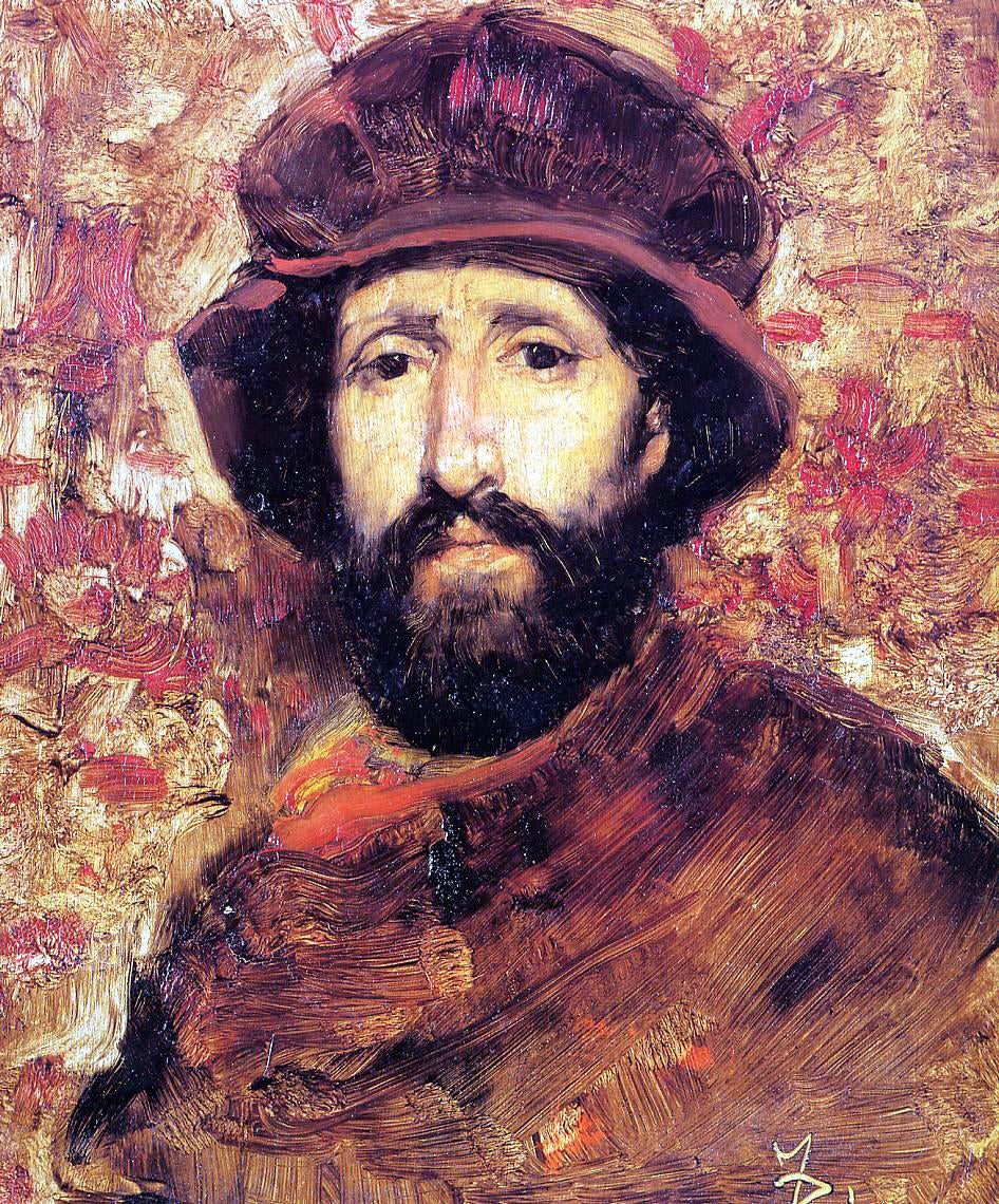 Frank Duveneck Fellow Artist in Costume - Hand Painted Oil Painting