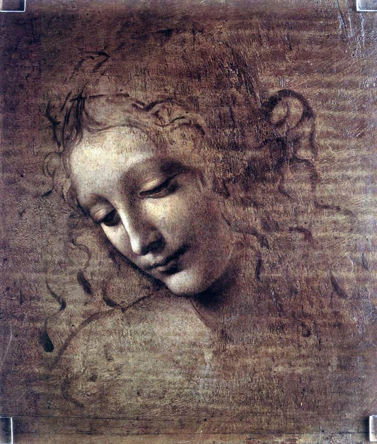  Leonardo Da Vinci Female Head - Hand Painted Oil Painting