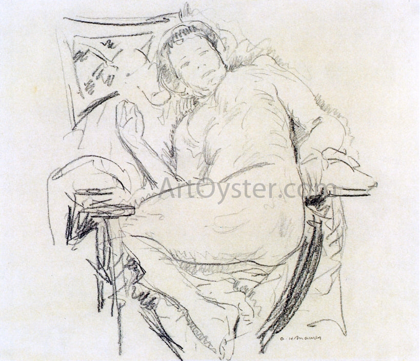 Alfred Henry Maurer Female Nude - Hand Painted Oil Painting