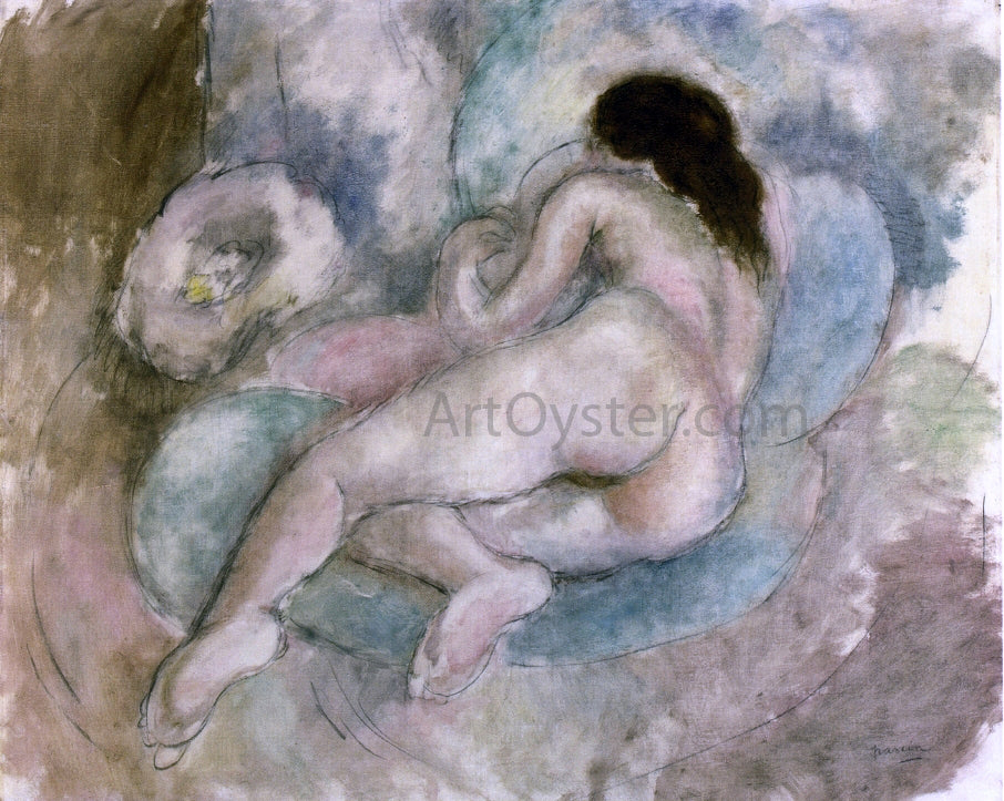 Jules Pascin Female Nude Reclining - Hand Painted Oil Painting