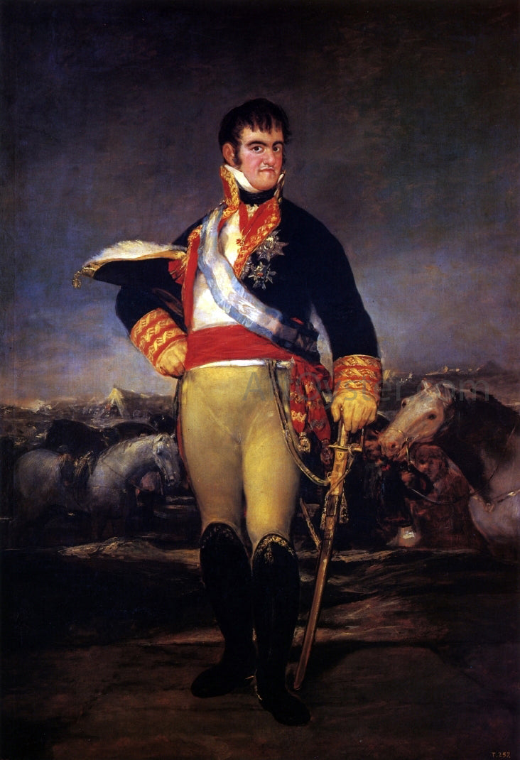 Francisco Jose de Goya Y Lucientes Fernando VII in an Encampment - Hand Painted Oil Painting