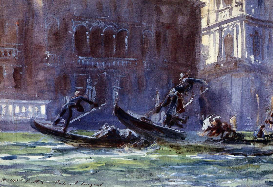 John Singer Sargent Festa della Regatta - Hand Painted Oil Painting