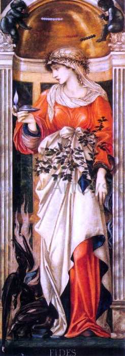 Sir Edward Burne-Jones Fides - Hand Painted Oil Painting