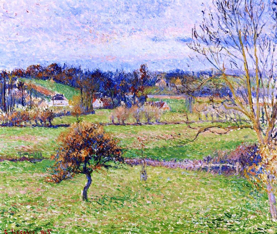 Camille Pissarro Field at Eragny - Hand Painted Oil Painting