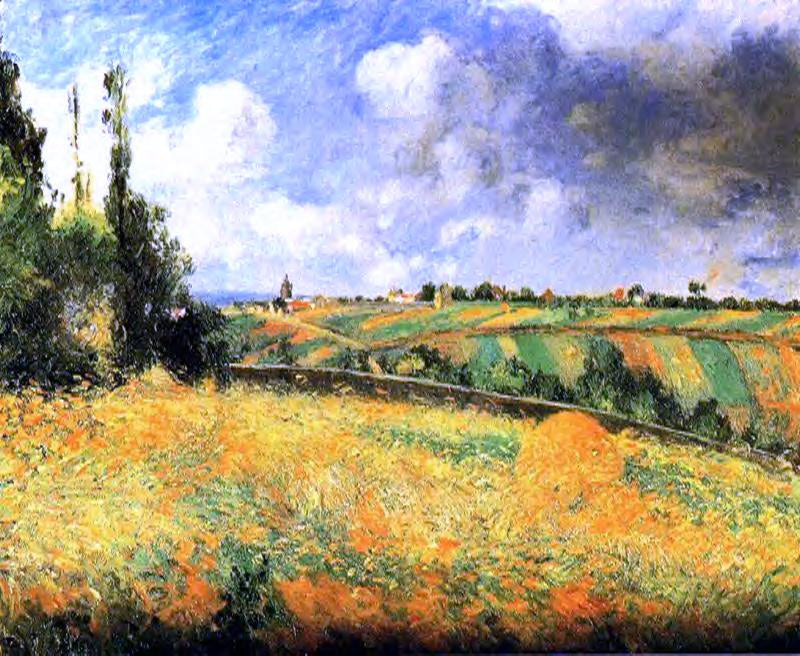 Camille Pissarro Fields - Hand Painted Oil Painting