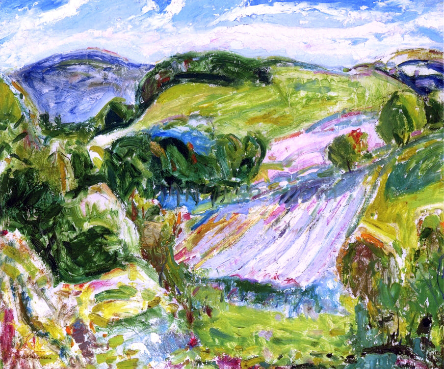 Alfred Henry Maurer Fields - Hand Painted Oil Painting