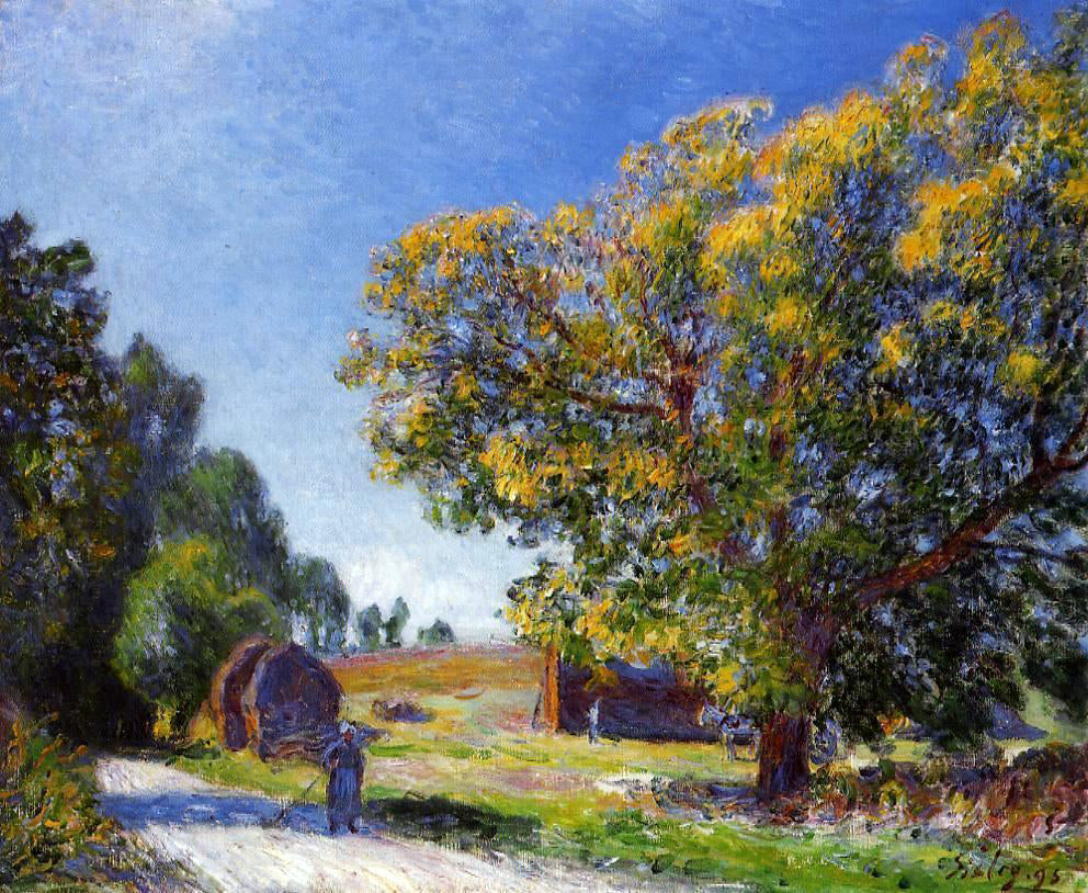Alfred Sisley Fields around the Forest - Hand Painted Oil Painting