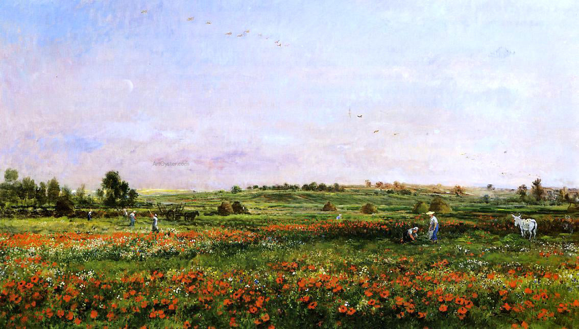  Charles Francois Daubigny Fields in the Month of June - Hand Painted Oil Painting