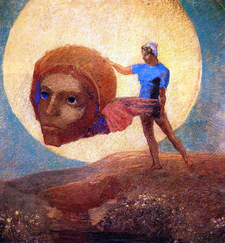 Odilon Redon Figure - Hand Painted Oil Painting