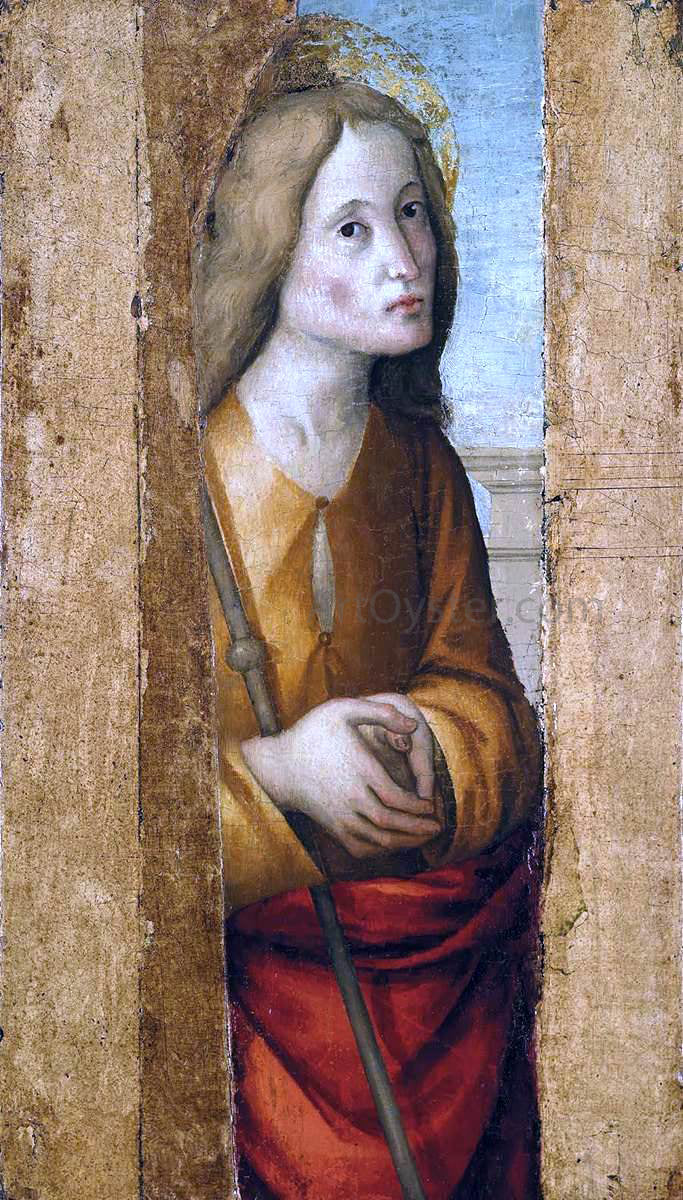 Macrino D'Alba Figure of a Saint - Hand Painted Oil Painting