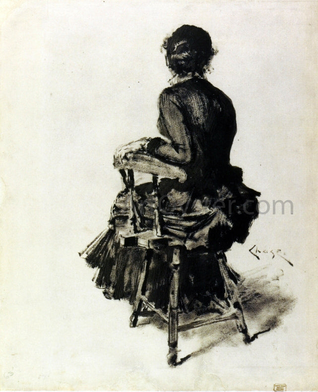 William Merritt Chase Figure Study (I) - Hand Painted Oil Painting