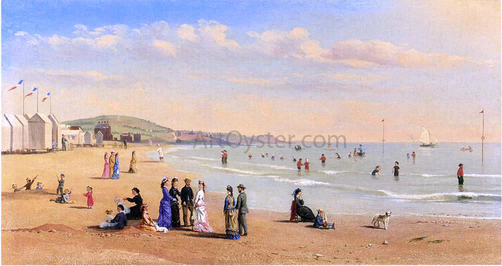  Conrad Wise Chapman Figures on a Beach - Hand Painted Oil Painting
