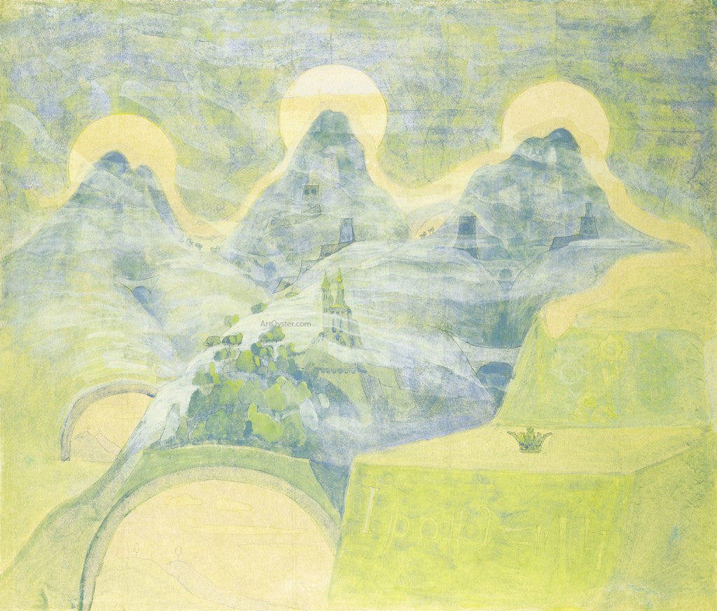 Mikalojus Ciurlionis Finale Sonata of the Serpent - Hand Painted Oil Painting