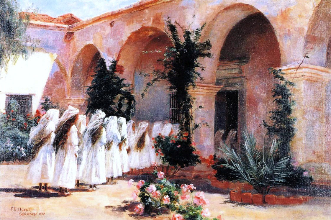 Fannie Eliza Duvall First Communion, San Juan Capistrano - Hand Painted Oil Painting