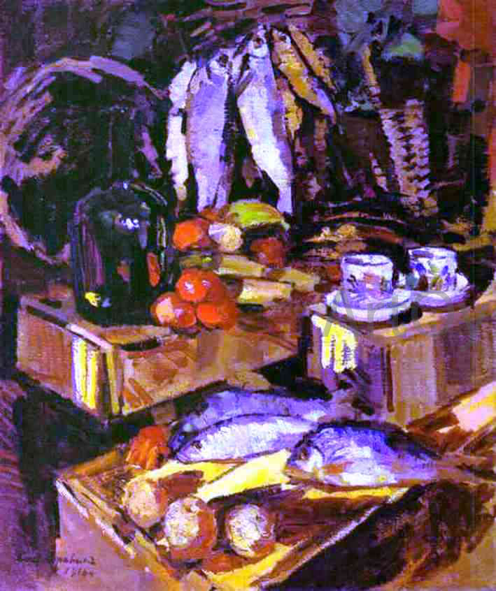 Constantin Alexeevich Korovin Fish - Hand Painted Oil Painting