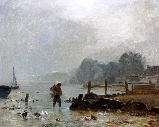 Constant Troyon Fisherman - Hand Painted Oil Painting