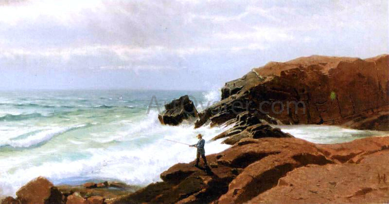 William Stanley Haseltine Fisherman - Nahant - Hand Painted Oil Painting