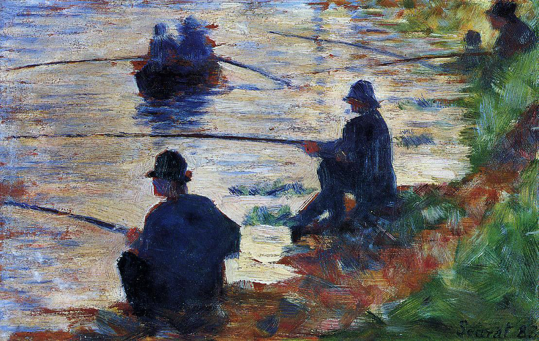 Georges Seurat Fishermen - Hand Painted Oil Painting