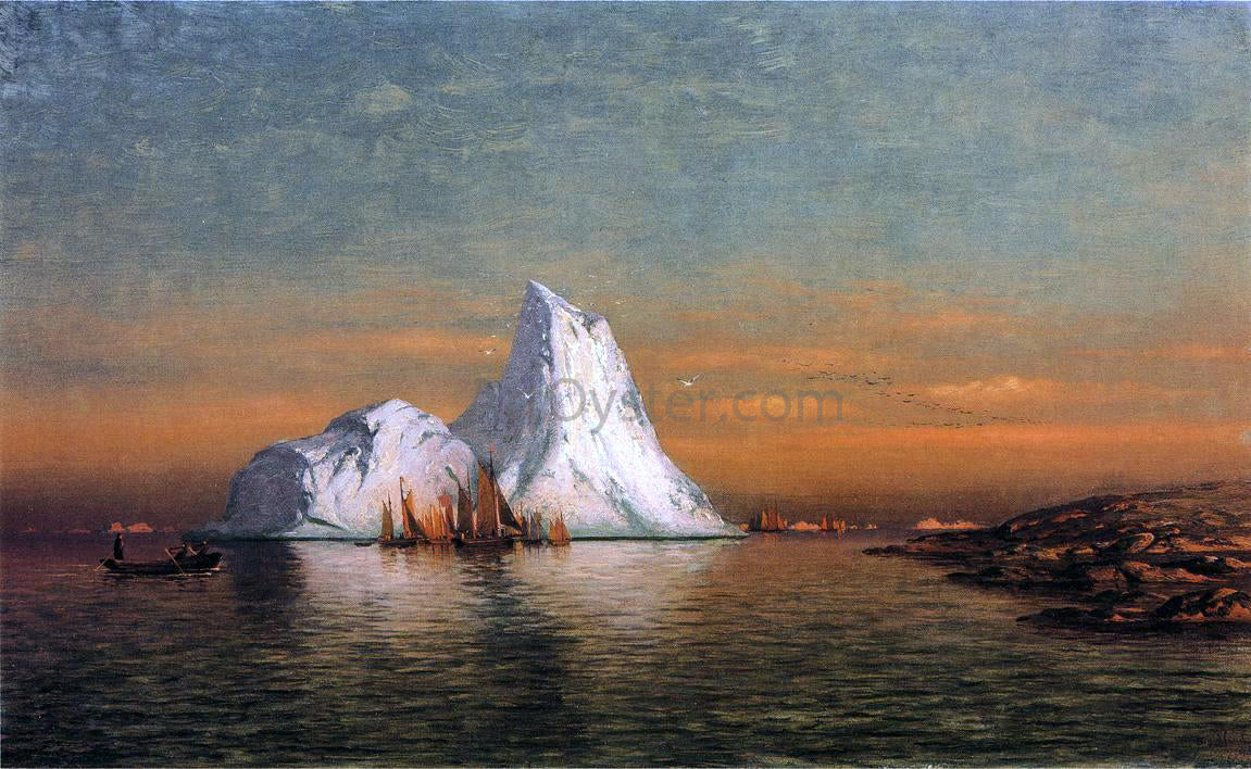 William Bradford Fishing Fleet off Labrador - Hand Painted Oil Painting